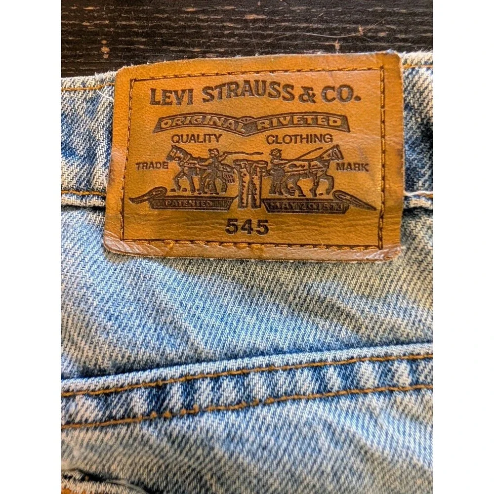 VTG Levi’s 545 Signature Loose Fit Jeans Mens 34x31 Baggy Light Wash Bronze Tab